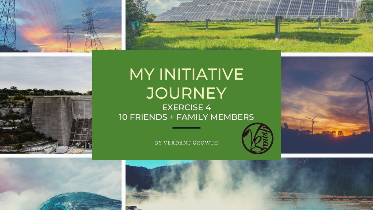 My Initiative Journey: Exercise 4 - 10 Friends and Family Members