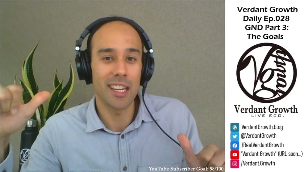 The VG Daily: 028 - The Green New Deal Part 3: The Goals of the GND