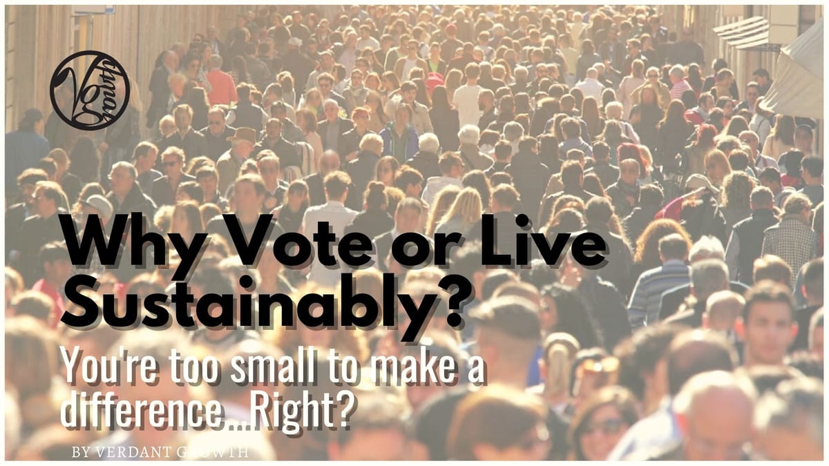 Why vote or live sustainably? - You're too small to matter, right?