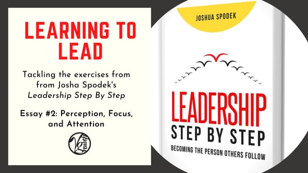 Learning To Lead: Essay #2: Perception, Focus, and Attention