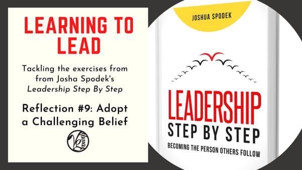 Leadership Step By Step – Exercise #9: Adopt a Challenging Belief